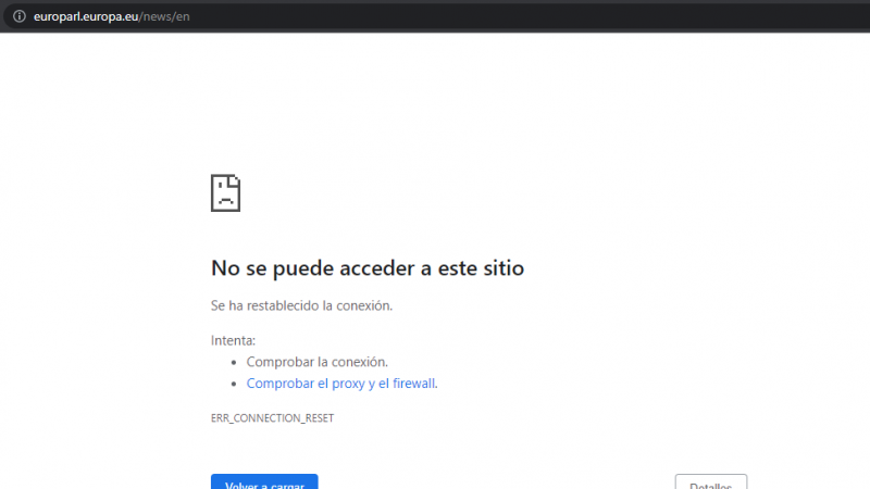 La web del Parlamento Europeo sufre un ciberataque horas despues de calificar a Rusia como promotor del terrorismo : Internacional de