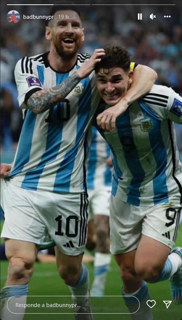 Argentina finalista: Daddy Yankee, Bad Bunny y Billy Idol, algunos famosos que festejaron : Deportes de Argentina