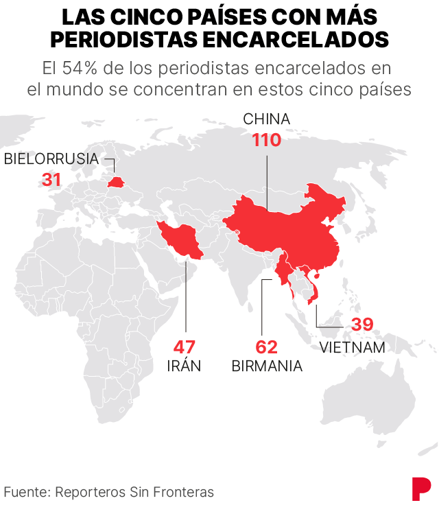 Reporteros Sin Fronteras denuncia un “aumento historico” de mujeres periodistas encarceladas : Internacional de